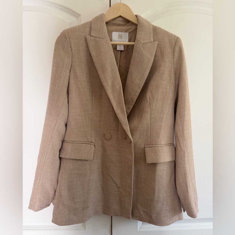 House of Harlow 1960 Tan Blazer Career Suit Camel